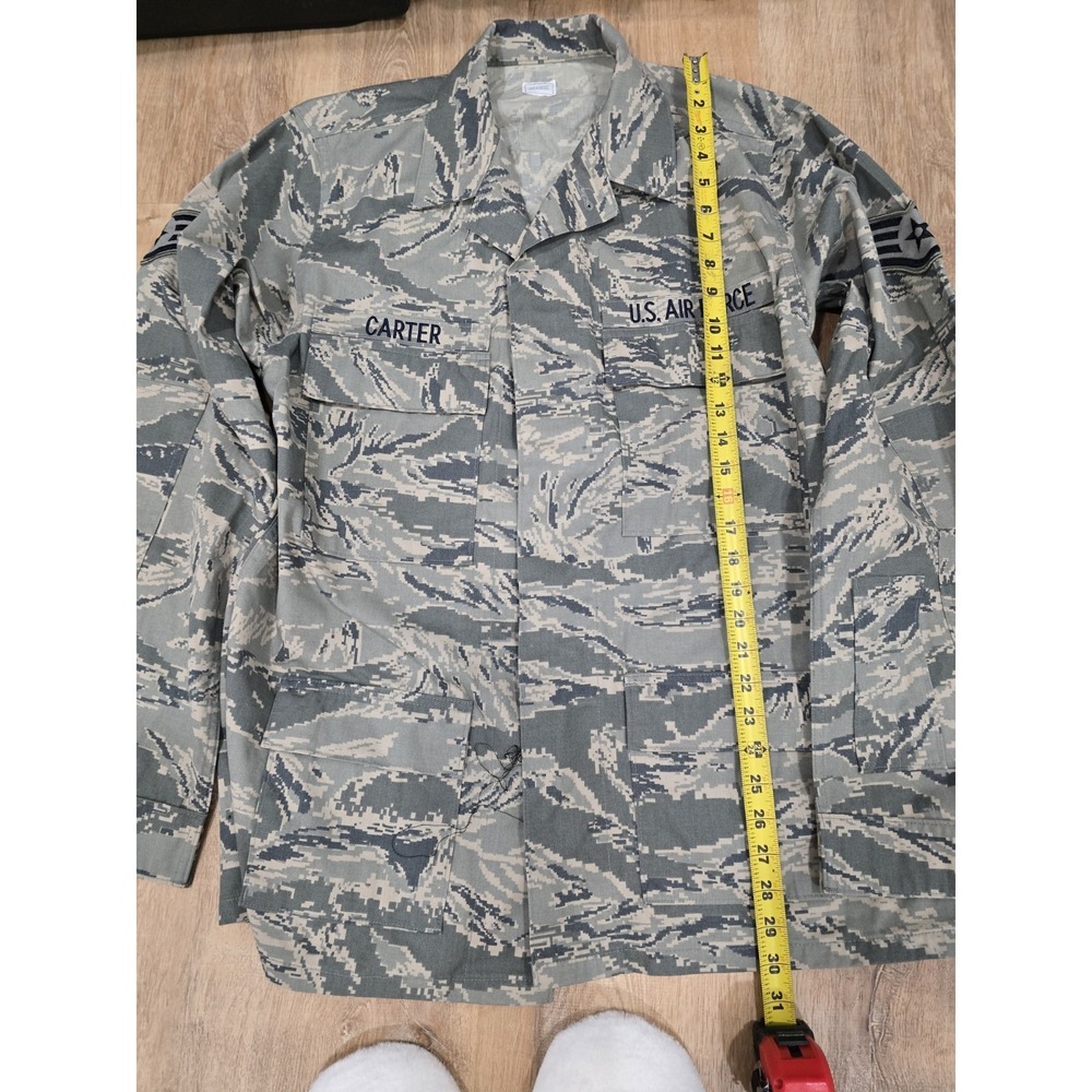 RARE EARLY ISSUE! US Air‎ Force ABU Uniform Coat Jacket 44 Long Digital Tiger...